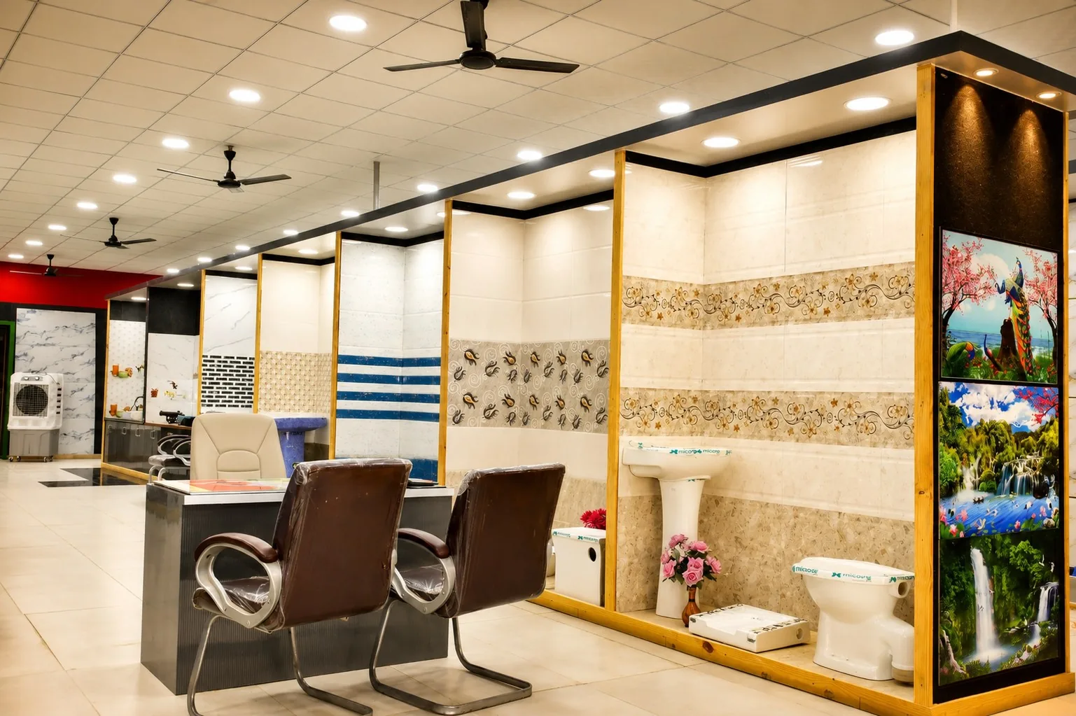 Tile sample racks