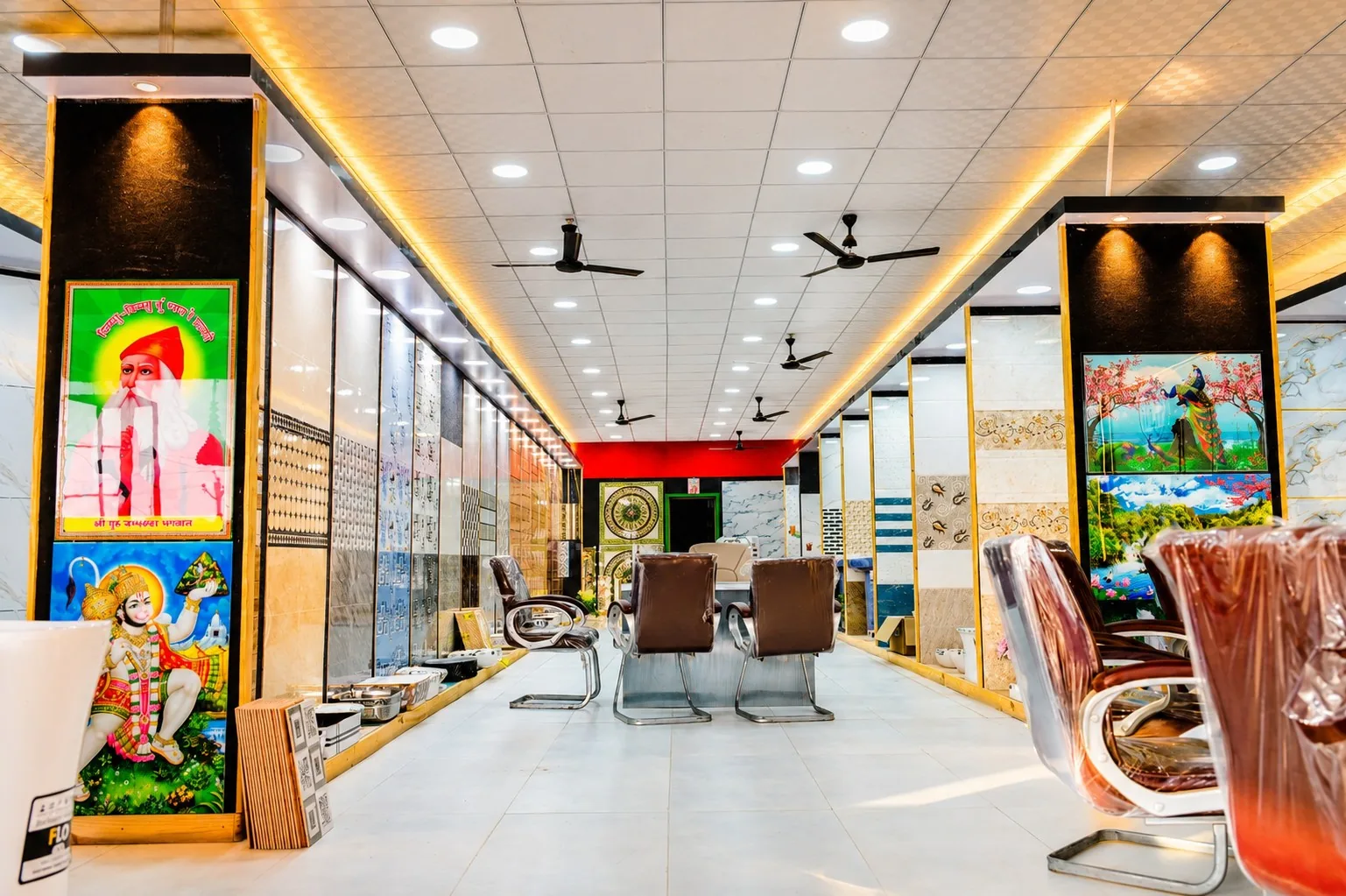 Sanitaryware display hallway